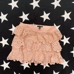 Layered blush pink Aqua skirt